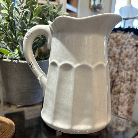 Old White Pitcher