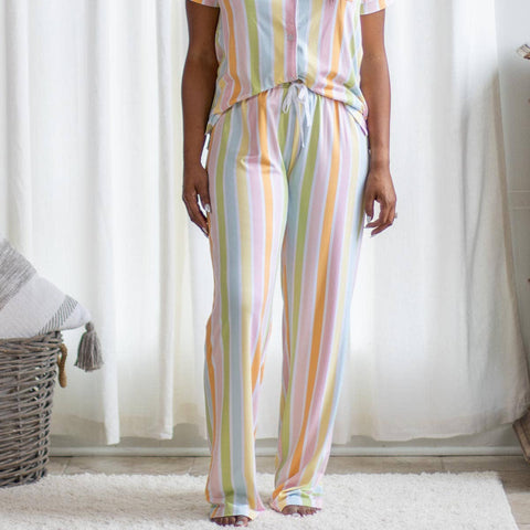 Candy Stripe Sleep Pants   White/Multi   Size: Medium