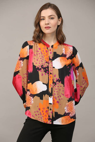 FATE - ABSTRACT PRINT SHIRT-LARGE