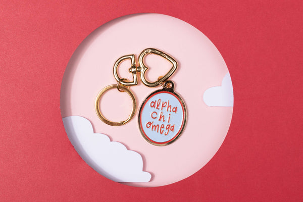 Swag - Sorority Travel Enamel Keychain: Alpha Delta Pi