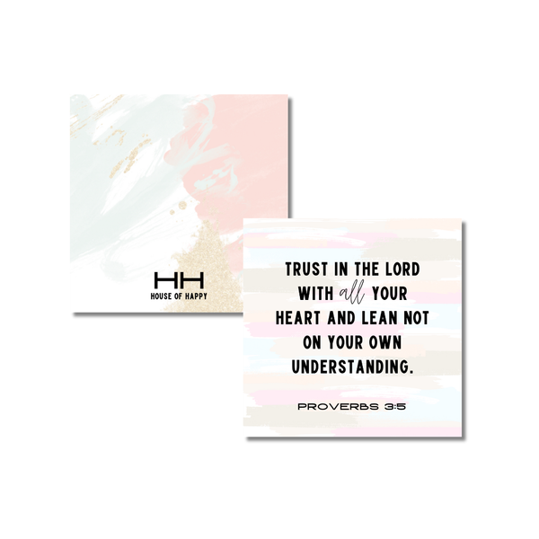 House of Happy - 52 Weeks of God | Scripture Card Set + Acrylic Frame