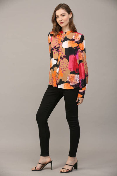 FATE - ABSTRACT PRINT SHIRT-SMALL