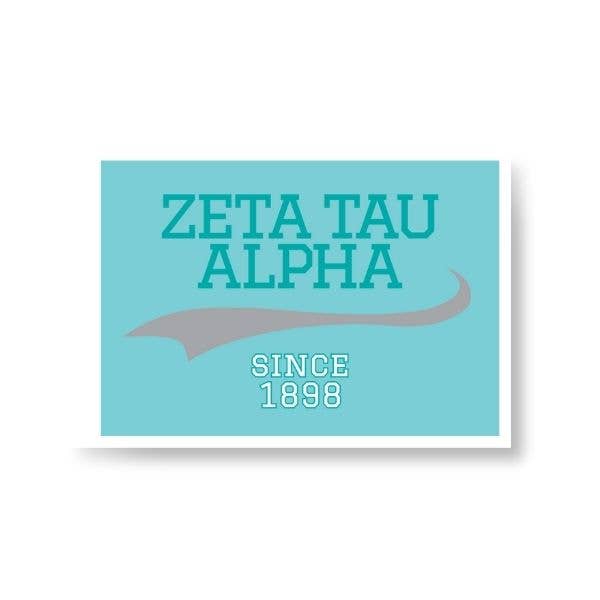 Sorority Sticker - Collegiate Design