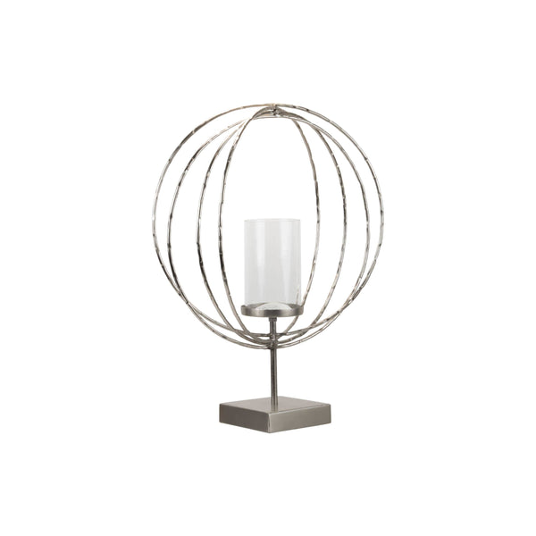 Foreside Home & Garden - SALE - Hammered Ring Pillar Holder Small