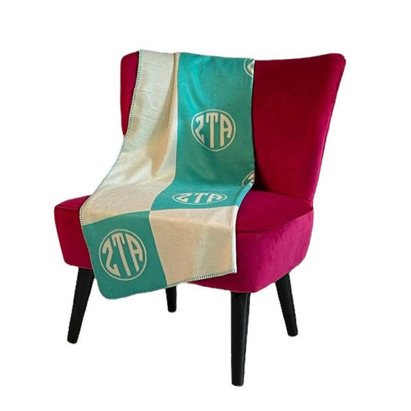 Sorority Circle Monogram Blanket