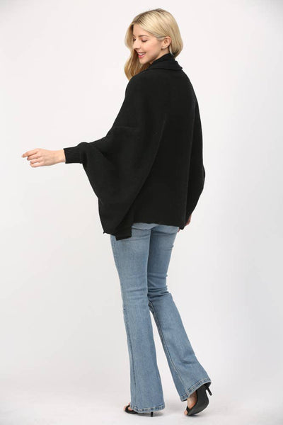 FATE - SHAWL COLLAR OPEN CARDIGAN-LARGE