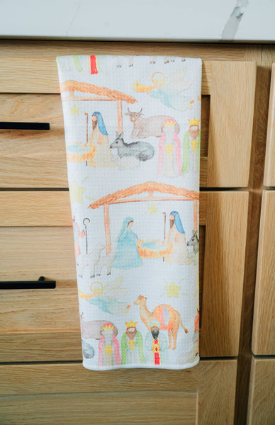 Hallelujah: Double-Sided Hand Towel: White / 17x27 in / Hand Towel