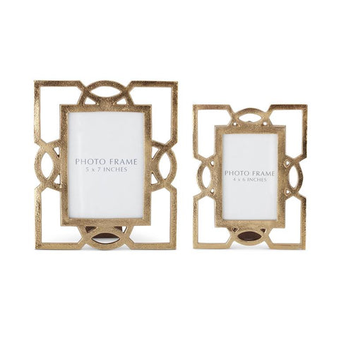 Textured Metal Cutout Photo Frames