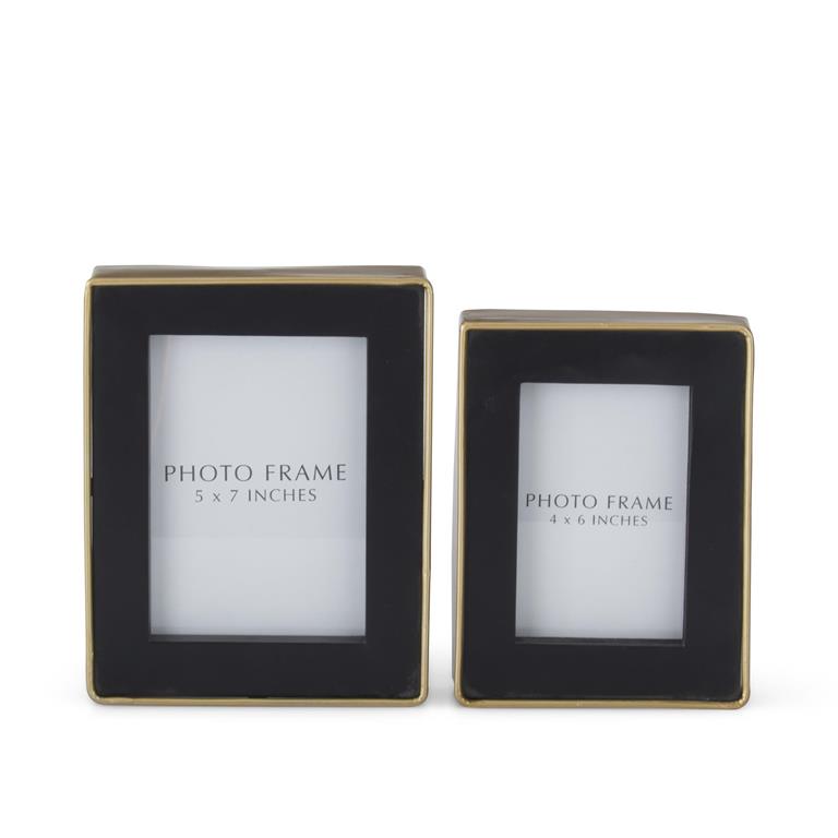 Gold & Black Metal Modern Photo Frames