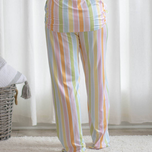 The Royal Standard - Candy Stripe Sleep Pants   White/Multi   Size.: Large