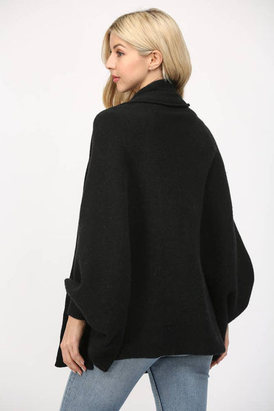 FATE - SHAWL COLLAR OPEN CARDIGAN-SMALL