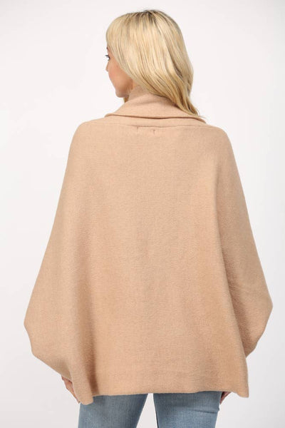 FATE - SHAWL COLLAR OPEN CARDIGAN-LARGE