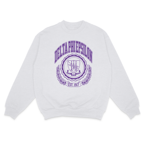 Ivy League Sorority Sweatshirt: SMALL / CHI OMEGA