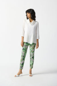 Woven Jacquard Flared Tunic