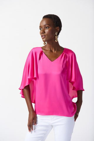 Satin Cape Top