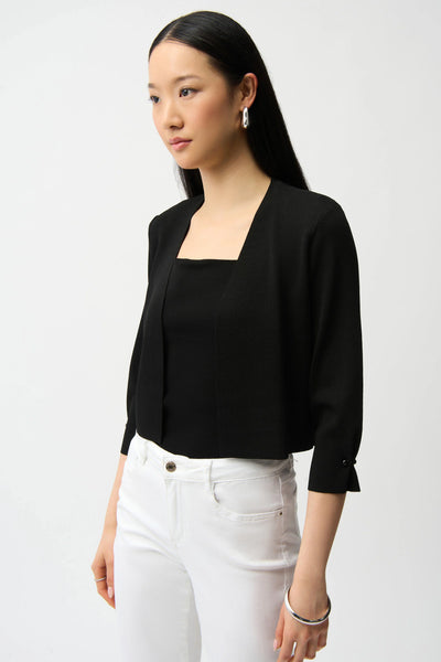 Sweater Knit Cover-Up with Pearl Ornament