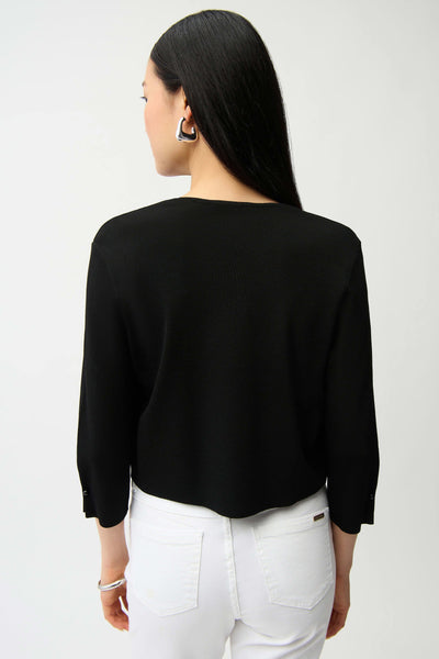 Sweater Knit Cover-Up with Pearl Ornament