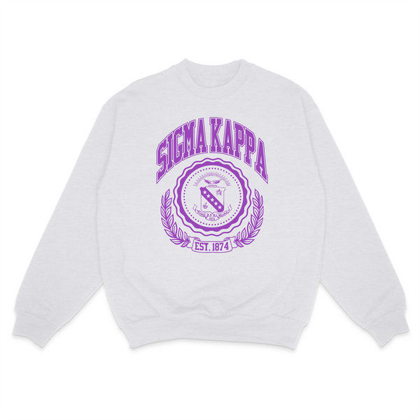 Ivy League Sorority Sweatshirt: MEDIUM / ZETA TAU ALPHA