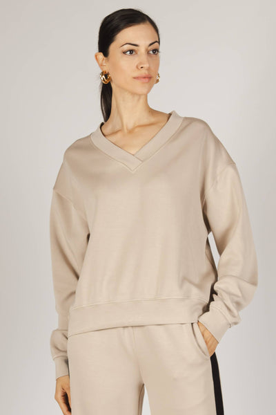Butter Modal V-Neck Pullover / Small