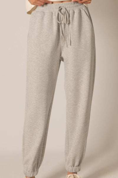 Butter Modal Joggers: Taupe / Extra Small