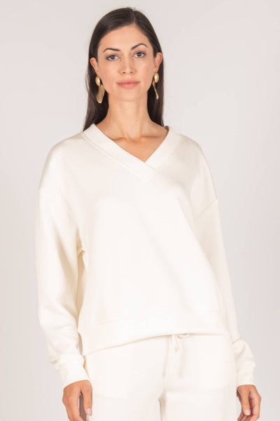 Butter Modal V-Neck Pullover Top/ Extra Small