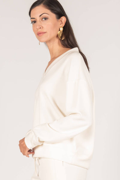 Butter Modal V-Neck Pullover Top/ Extra Small
