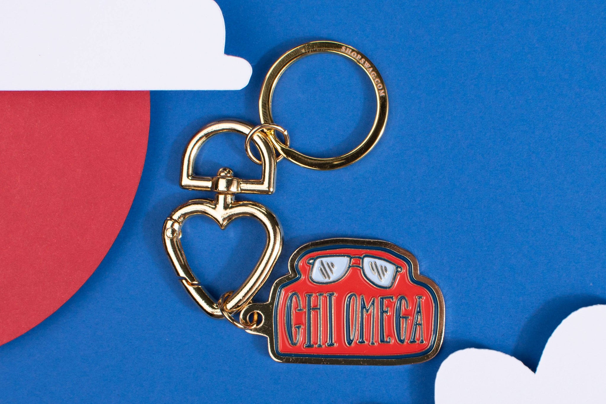 Swag - Sorority Travel Enamel Keychain: Chi Omega
