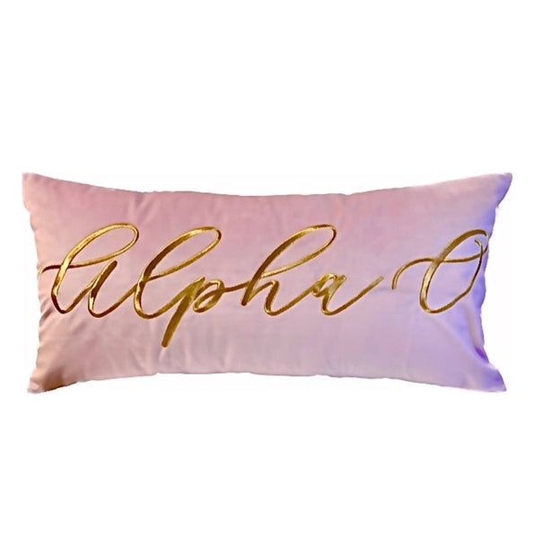 Sorority VINTAGE VEGAS Embroidered Lumbar Pillow