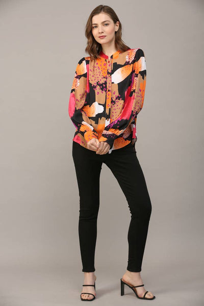 FATE - ABSTRACT PRINT SHIRT-LARGE