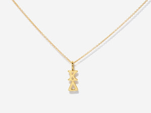 Sorority Greek Letter Necklace: Zeta Tau Alpha