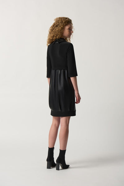 Faux Leather Dress