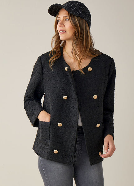 Hastings Classic Tweed Crop Blazer