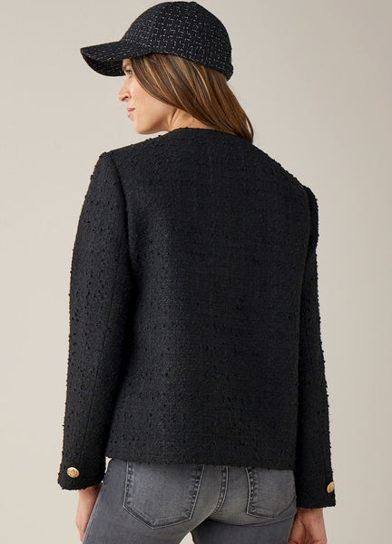 Hastings Classic Tweed Crop Blazer