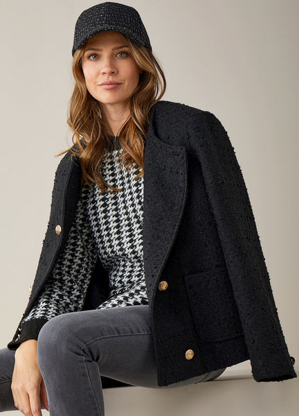 Hastings Classic Tweed Crop Blazer