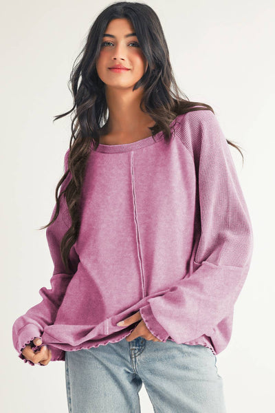 Seam Raglan Sweatshirt: Sail Blue / XL