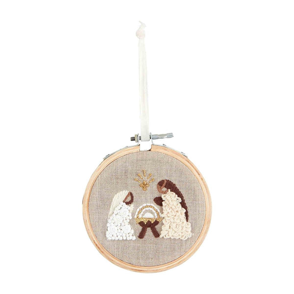Mary Joseph Hoop Ornament