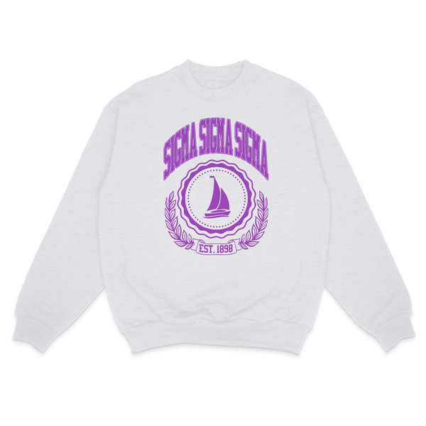 Ivy League Sorority Sweatshirt: MEDIUM / ALPHA OMICRON PI