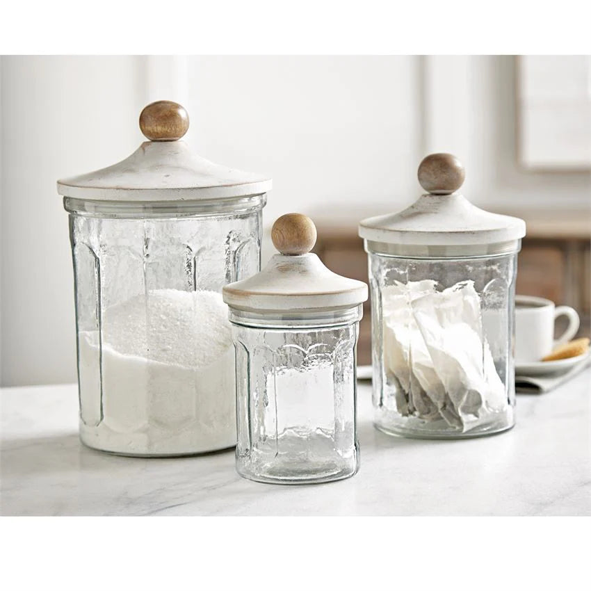 Glass sealed canister set
