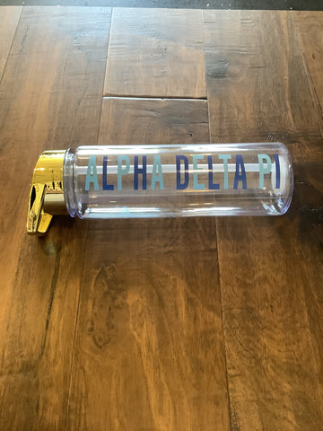 Sorority Clear Water Bottle