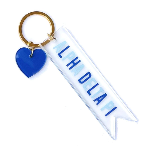 Sorority Acrylic Heart Keychain