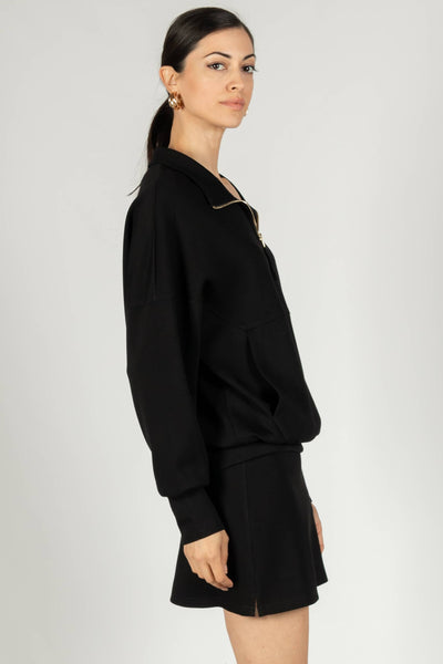Butter Modal Zip Up Pullover/ Medium