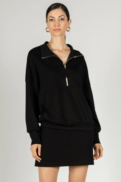 Butter Modal Zip Up Pullover/ Medium