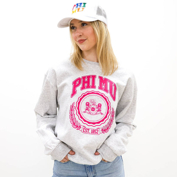 Ivy League Sorority Sweatshirt: MEDIUM / ALPHA OMICRON PI