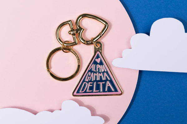 Swag - Sorority Travel Enamel Keychain: Zeta Tau Alpha