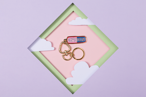 Swag - Sorority Travel Enamel Keychain: Zeta Tau Alpha