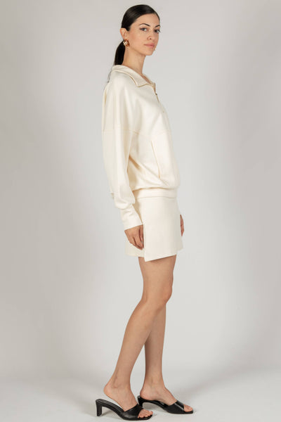 Butter Modal Zip Up Pullover/ Extra Small