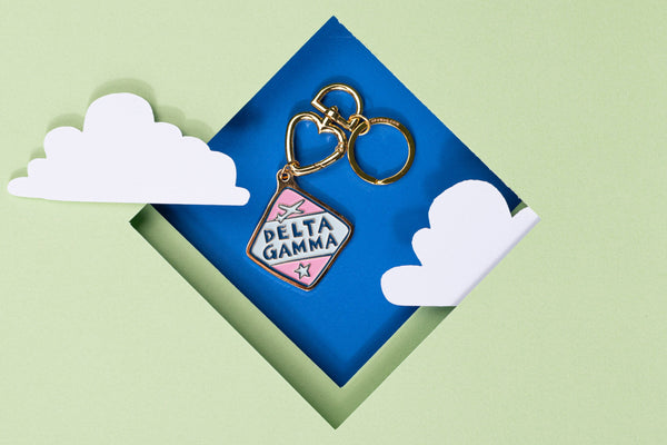 Swag - Sorority Travel Enamel Keychain: Alpha Delta Pi