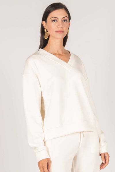 Butter Modal V-Neck Pullover Top / Medium
