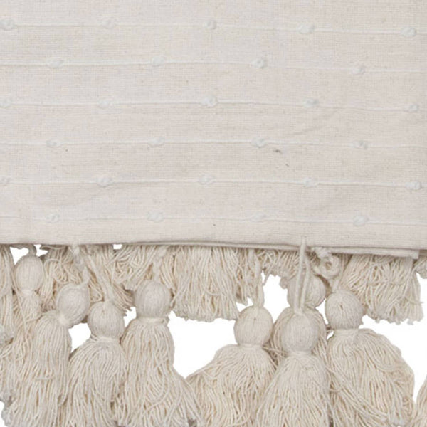 Foreside Home & Garden - Hand Woven Kira Throw White
