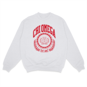 Ivy League Sorority Sweatshirt: LARGE / CHI OMEGA